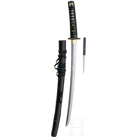 A wakizashi with handachi mounts, mid Edo Period