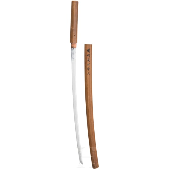 A Tachi blade in shirasaya, signed "Bishu Osafune Morihisa", dated 1392