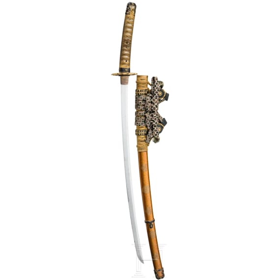 A Japanese tachi with shakudo mounts, 2nd half of the Edo Period