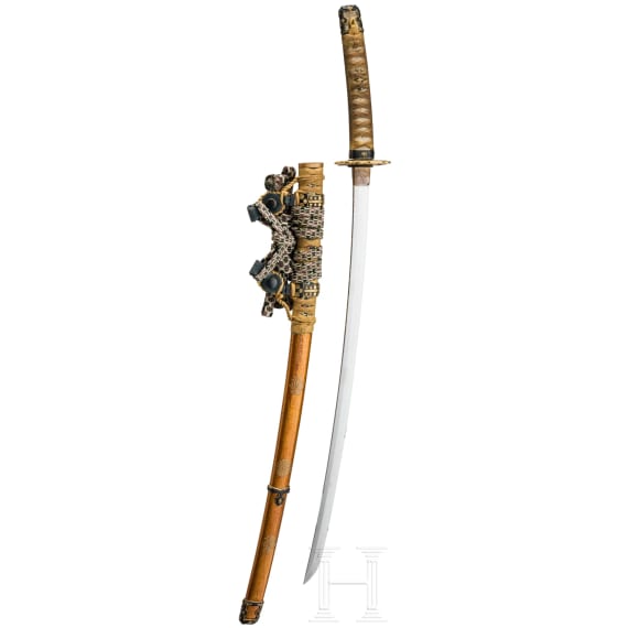 A Japanese tachi with shakudo mounts, 2nd half of the Edo Period