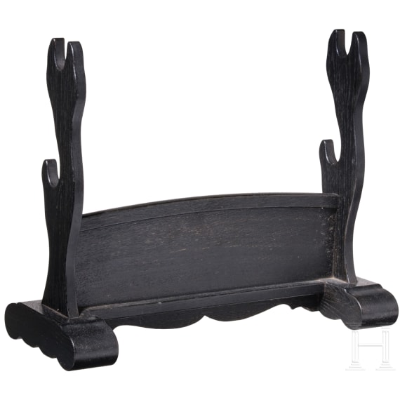 A Japanese lacquered sword stand, End of Edo/Meiji-period