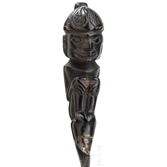 A small horn mounted bade-bade, Sumatra, ca. 1900