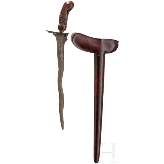 An Indonesian keris with an old blade, Yogyakarta, Java, 17th/18th and 20th century