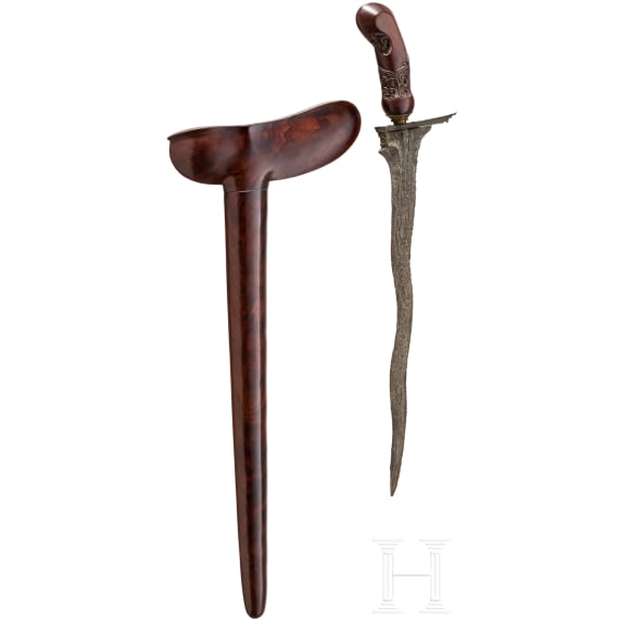 An Indonesian keris with an old blade, Yogyakarta, Java, 17th/18th and 20th century