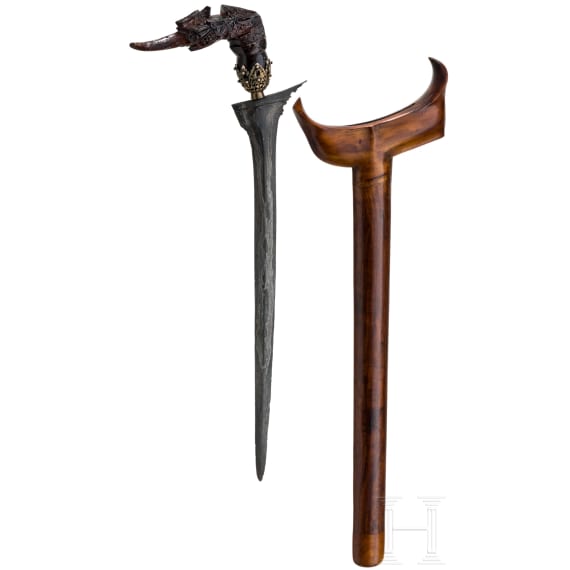 Kingfisher-Kris, Sumatra, Indonesien, um 1900
