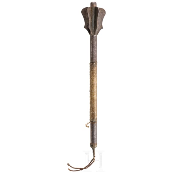 A Sudanes mace with etched decoration, 19th century