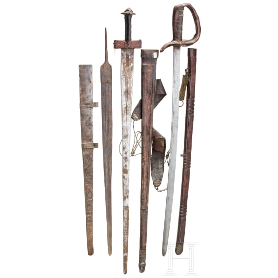 Three North African Tuareg swords, 20th century