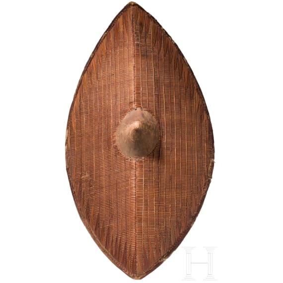 A wicker shield of the Ugandan Gando or Soga tribes, 1st half of the 20th century