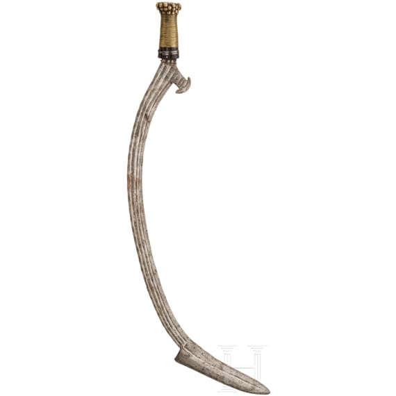 A Mambeli scimitar of the Azande, probably Congolese, 20th century