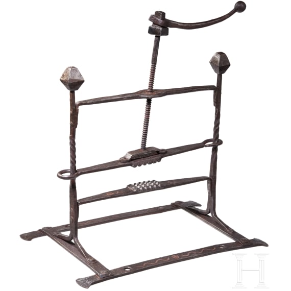A hand press, German, historicism in the style of the 16th century