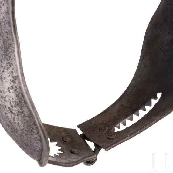A chastity belt, collector's replica in the style of the 16th/17th century