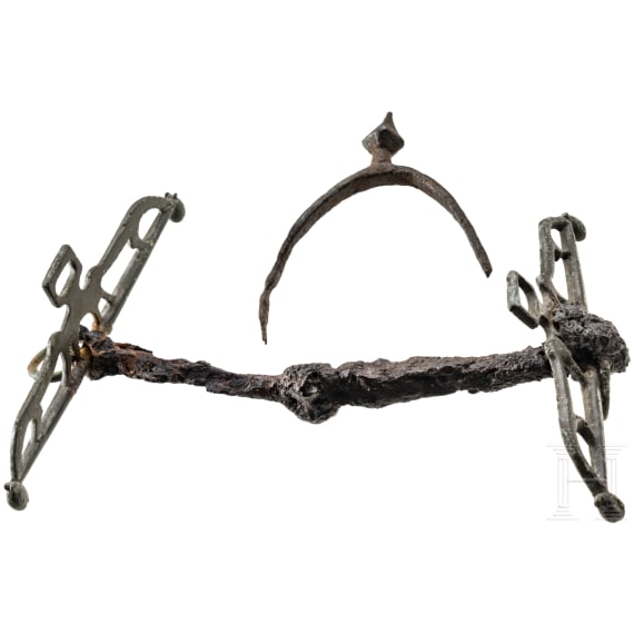 A snaffle and a spur, 1st/2nd and 9th/10th century