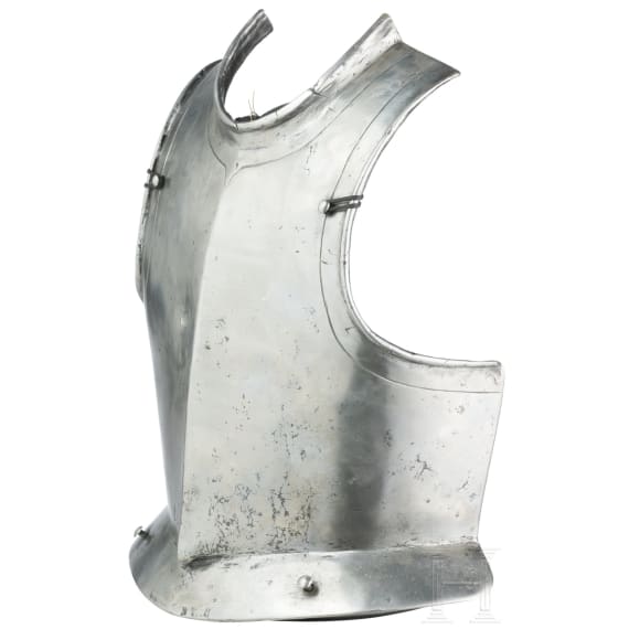A German bulletproof cuirassier's breastplate, ca. 1620