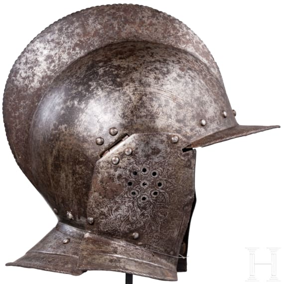 A South German Burgonet with etched decoration, circa 1570