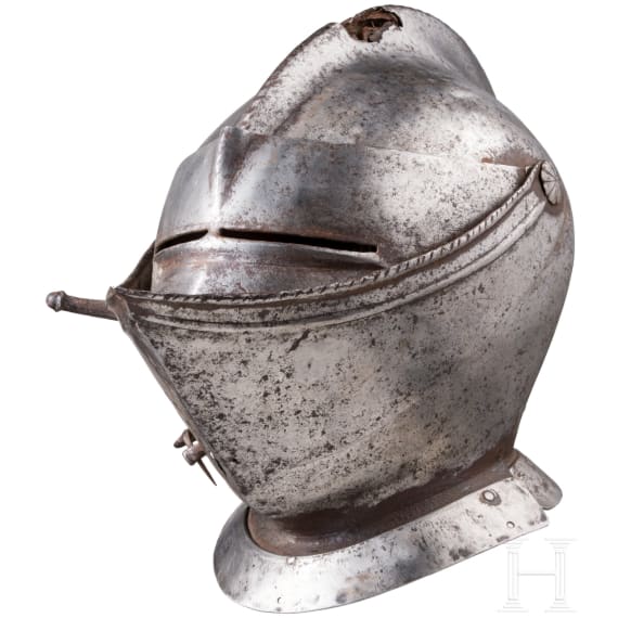 A Flemish close helmet, circa 1570