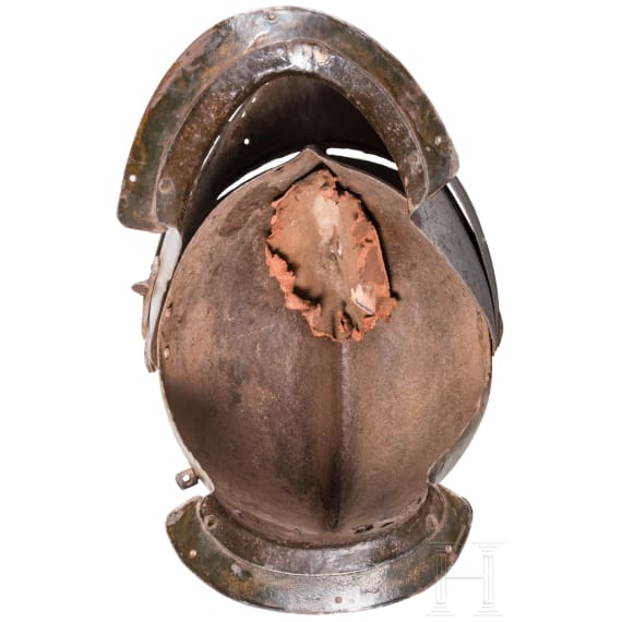 A Flemish close helmet, circa 1570