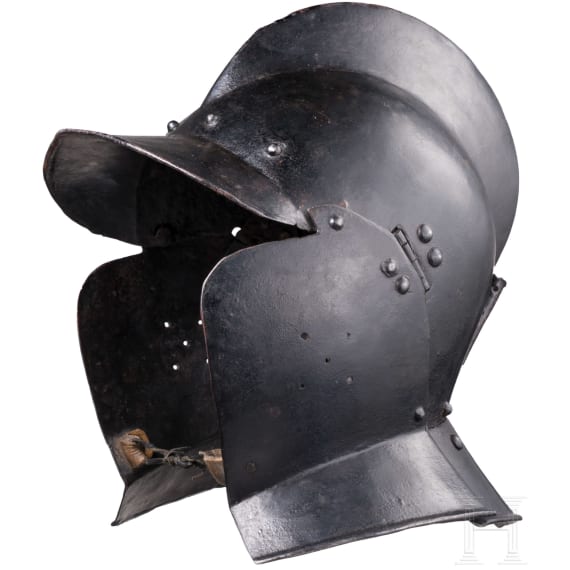 A blackened Nuremberg burgonet, ca. 1570