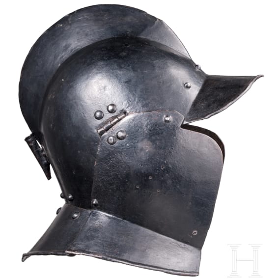 A blackened Nuremberg burgonet, ca. 1570