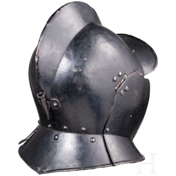 A blackened Nuremberg burgonet, ca. 1570