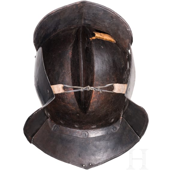 A blackened Nuremberg burgonet, ca. 1570