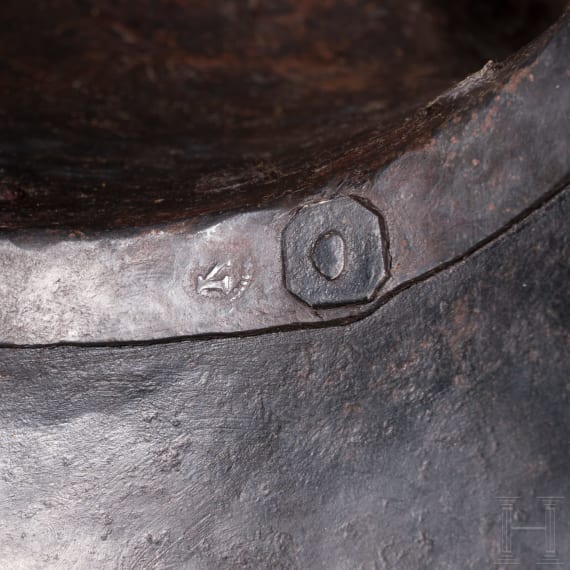 A blackened Nuremberg burgonet, ca. 1570