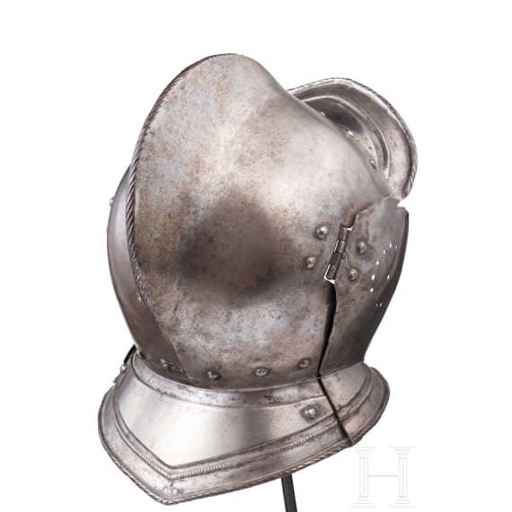 Blanke Sturmhaube in Offiziersqualit&auml;t, s&uuml;ddeutsch, um 1580