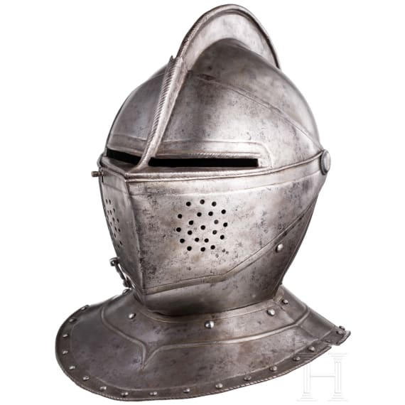 A French cuirassier officer's close helmet, ca. 1600