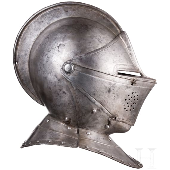 A French cuirassier officer's close helmet, ca. 1600