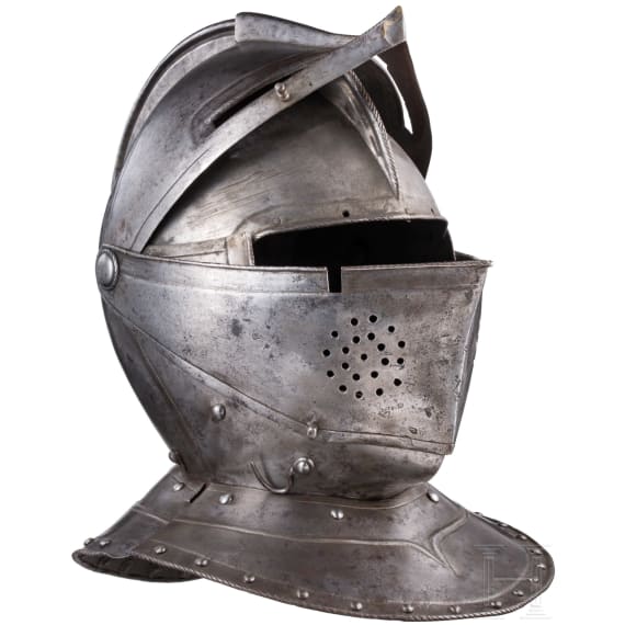 A French cuirassier officer's close helmet, ca. 1600
