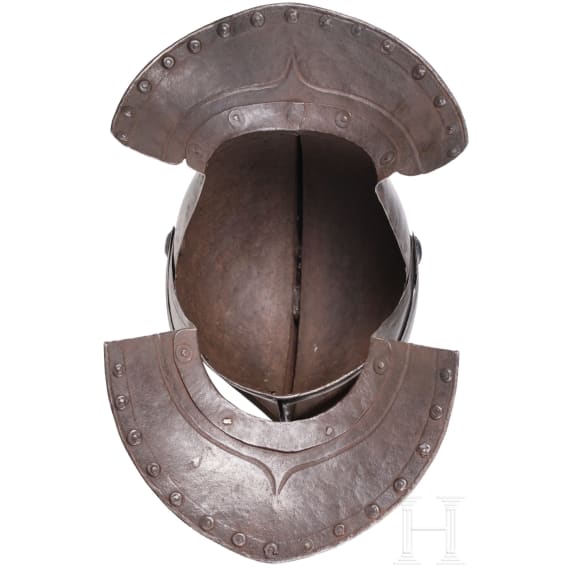 A French cuirassier officer's close helmet, ca. 1600