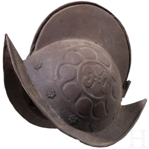 A German black-and-white Morion, ca. 1600