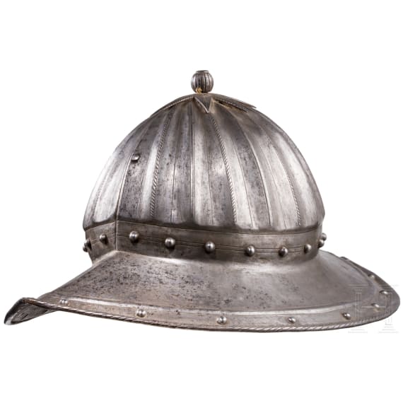 A Flemish pikeman's helmet, circa 1620