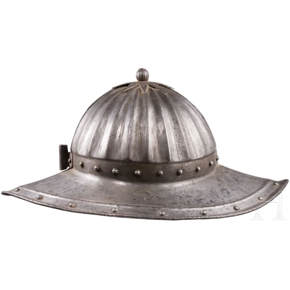 A Flemish pikeman's helmet, circa 1620