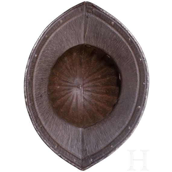A Flemish pikeman's helmet, circa 1620