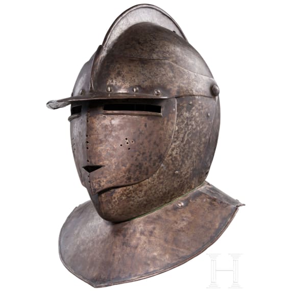 A German or Flemish cuirassier's close helmet, circa 1600