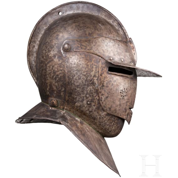 A German or Flemish cuirassier's close helmet, circa 1600