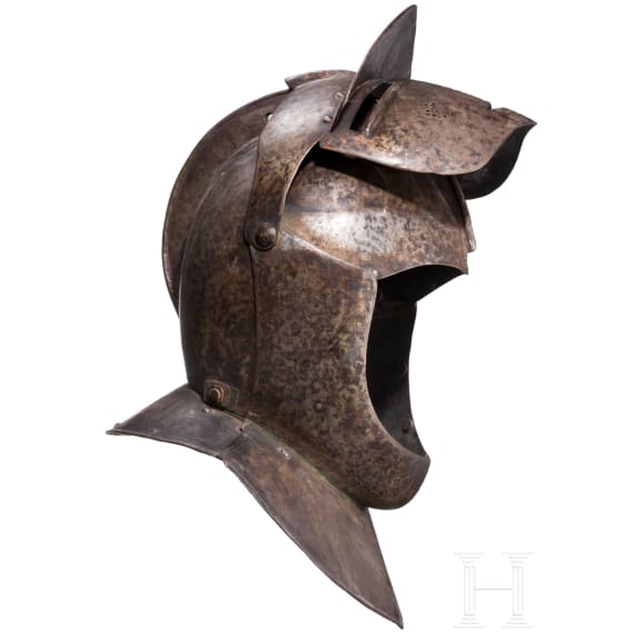 A German or Flemish cuirassier's close helmet, circa 1600