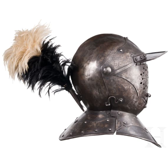 A cuirassier's close helmet in 1620s style Germany, ca. 1900