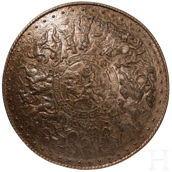 A German round shield in Renaissance style, last 3rd of the 19th century