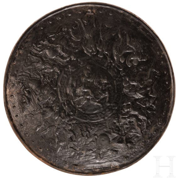 A German round shield in Renaissance style, last 3rd of the 19th century