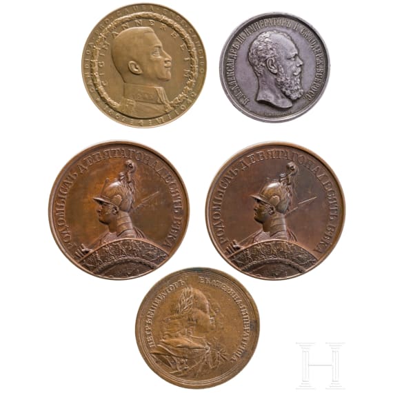 A group of medals from Russia and Finland, 18th&ndash;20th centuries
