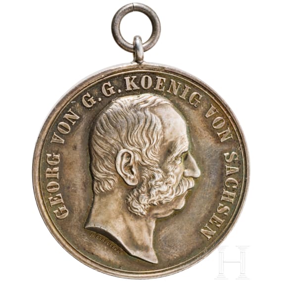 Schie&szlig;preismedaille unter K&ouml;nig Georg von Sachsen