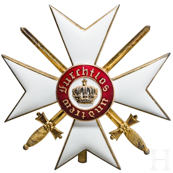 Orden der W&uuml;rttembergischen Krone, Ehrenkreuz mit Schwertern