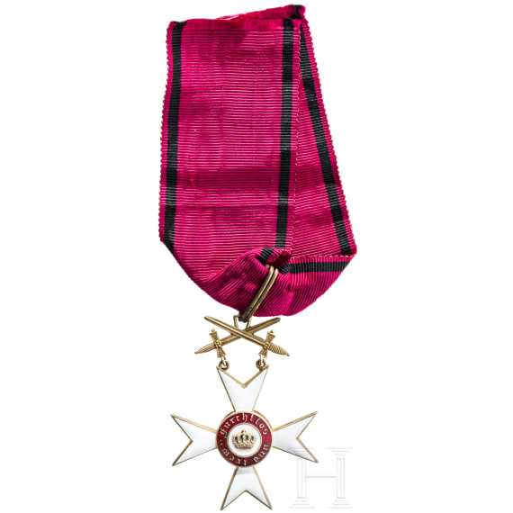 Orden der W&uuml;rttembergischen Krone, Ritterkreuz mit Schwertern
