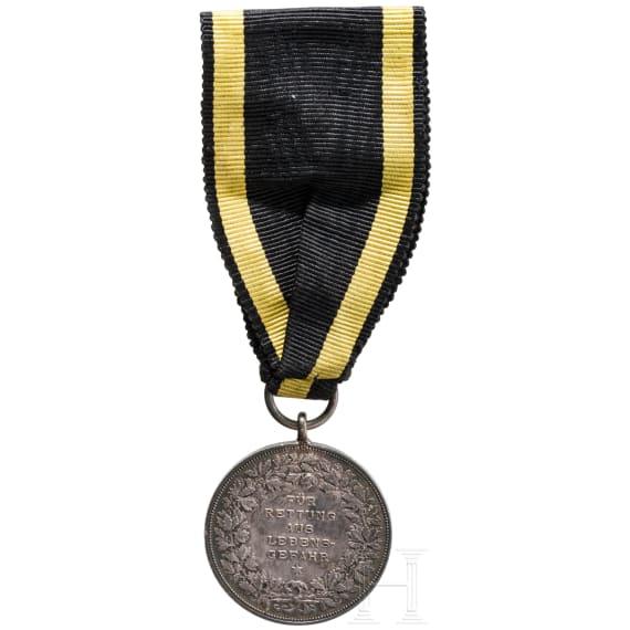 Silberne Lebensrettungsmedaille 1897 - 1918