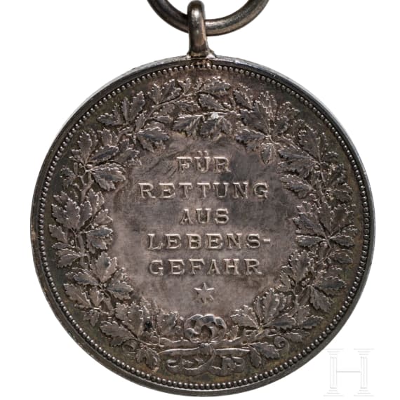 Silberne Lebensrettungsmedaille 1897 - 1918