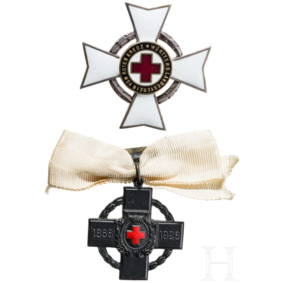 Zwei Rot-Kreuz Auszeichnungen