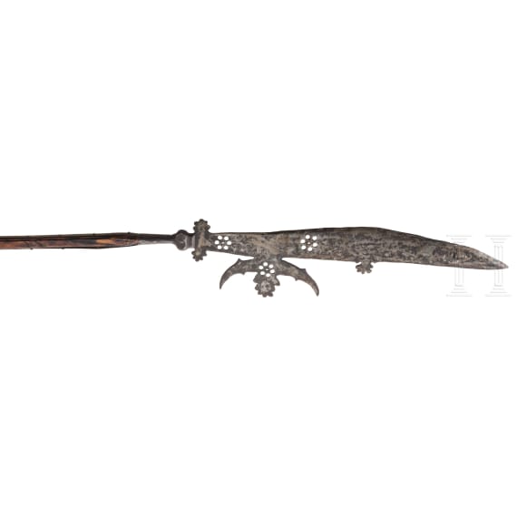 A 17th-century style glaive, Italy, 1900