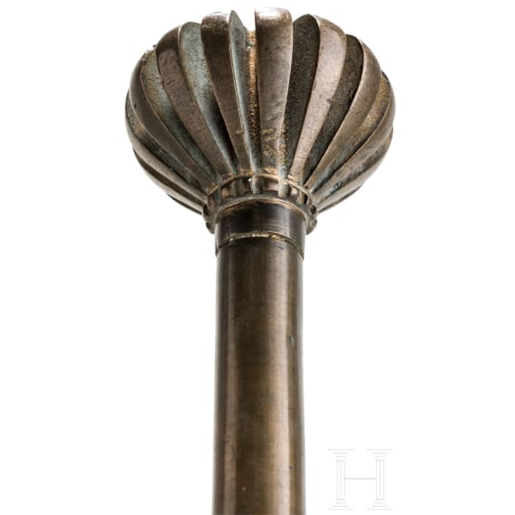 A Hungarian bronze mace, 17th century