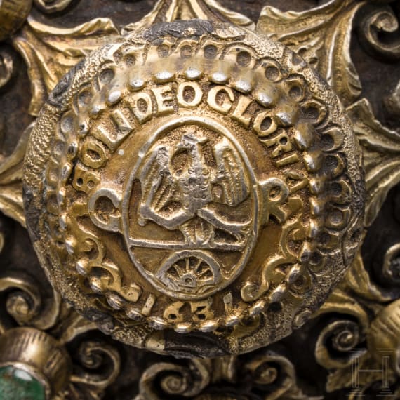 A fine Transylvanian silver-mounted mace, mid 19th century